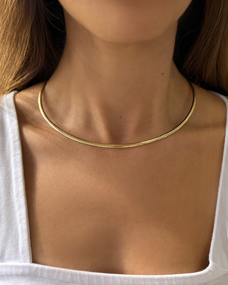 14K Gold Collar Necklace