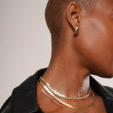 14K Gold Croissant Stud Earrings Studs Zoe Lev Jewelry