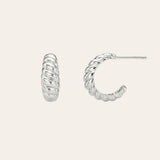 Croissant Studs Vermeil Zoe Lev Jewelry