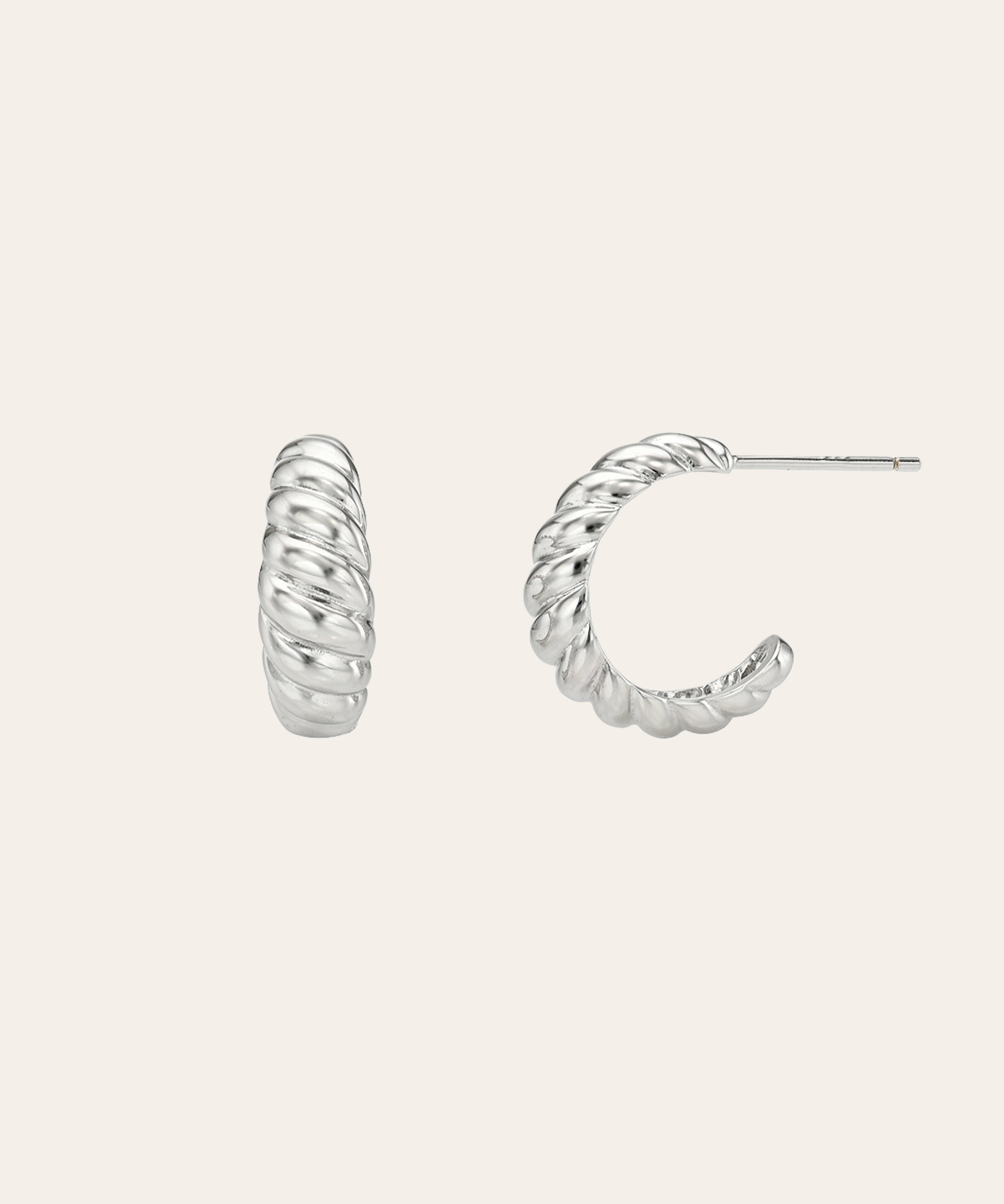 Croissant Studs Vermeil Zoe Lev Jewelry