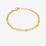 Cuban Link Chain Bracelet Vermeil Zoe Lev Jewelry