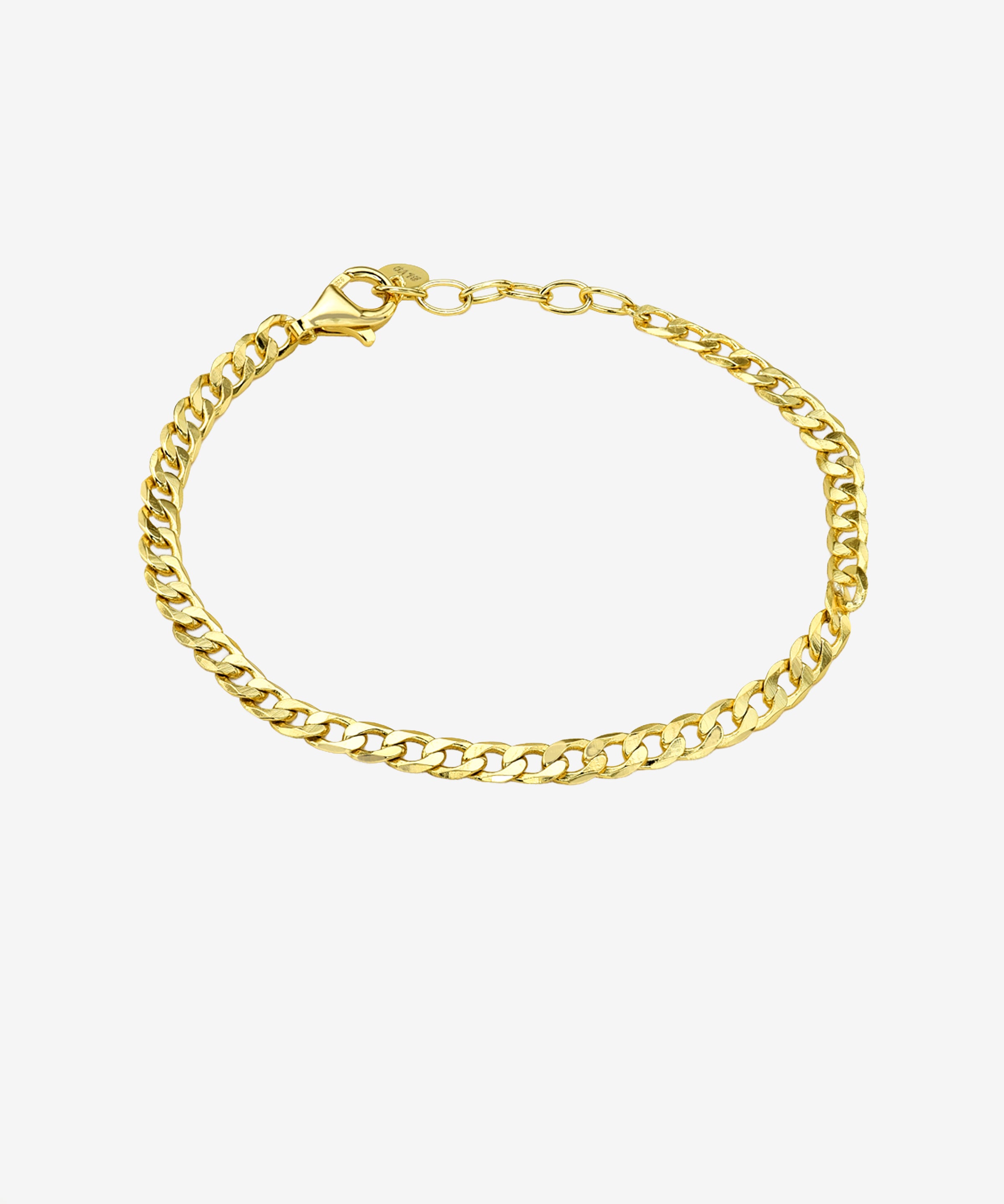 Cuban Link Chain Bracelet Vermeil Zoe Lev Jewelry