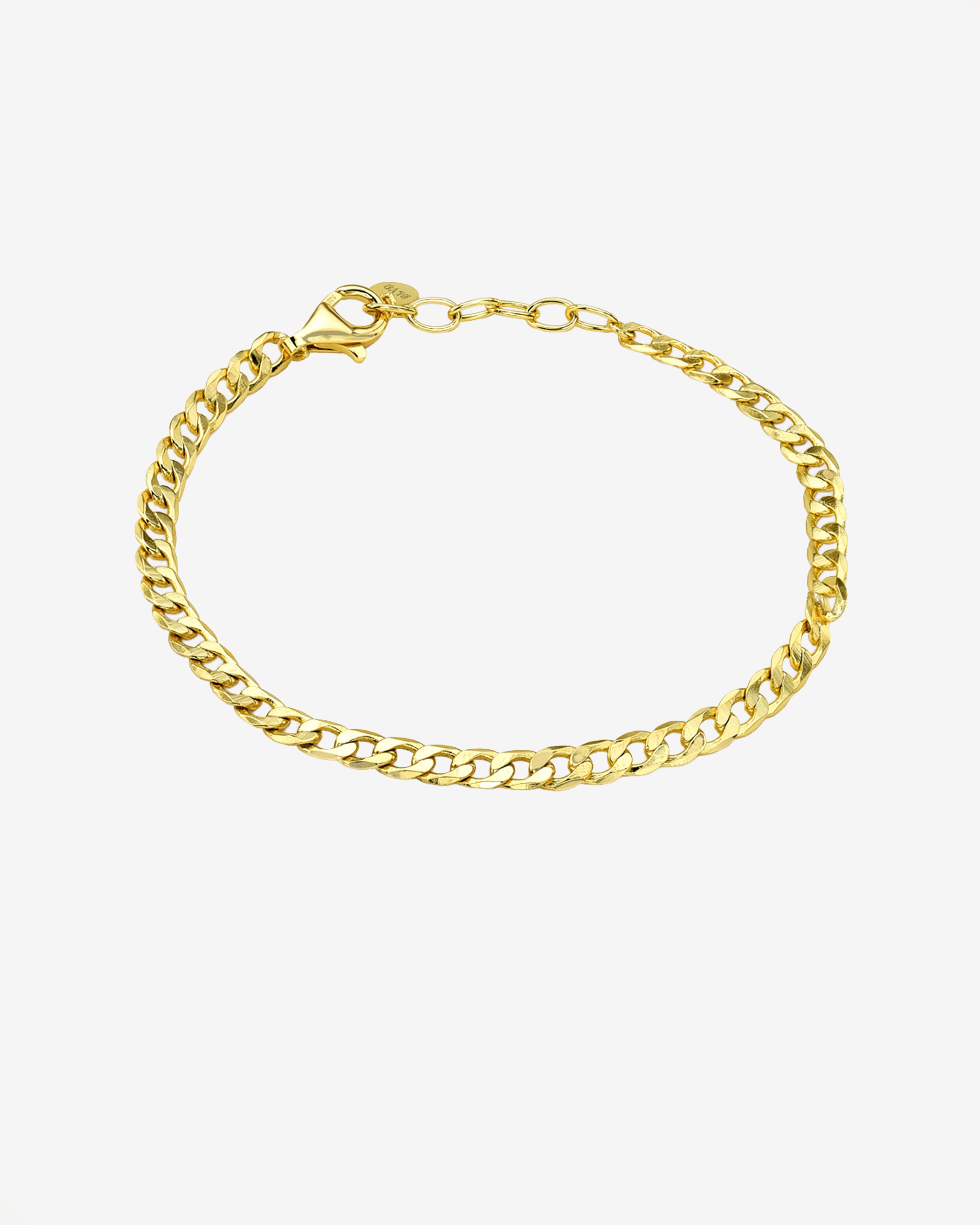Cuban Link Chain Bracelet Vermeil Zoe Lev Jewelry