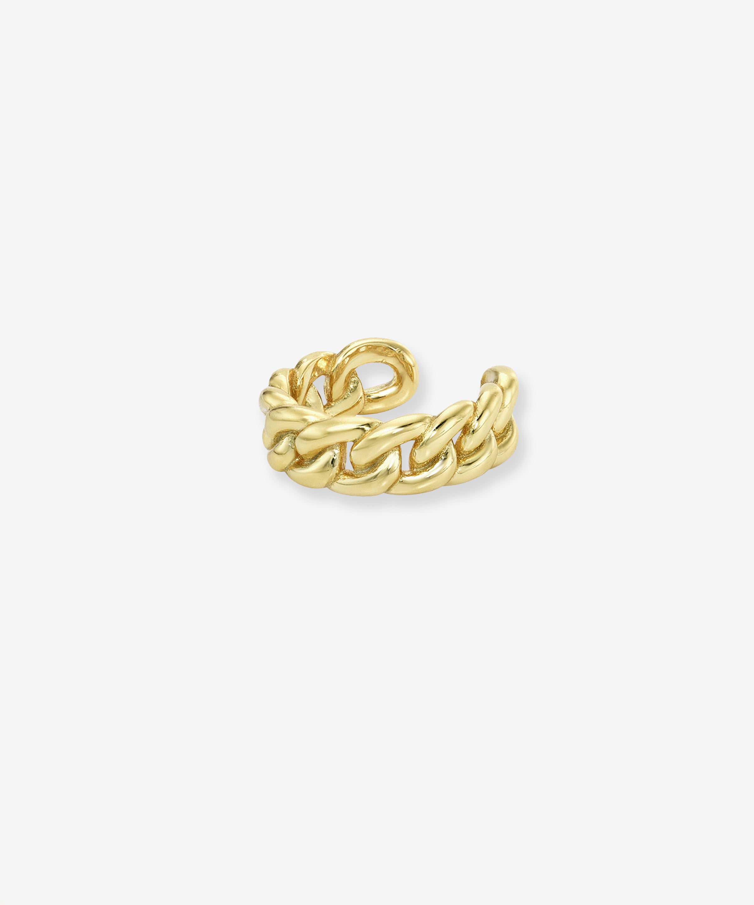 Cuban Link Ear Cuff Vermeil Zoe Lev Jewelry