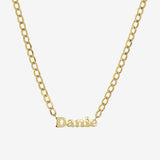 Cuban Link Name Choker Personalized Zoe Lev Jewelry