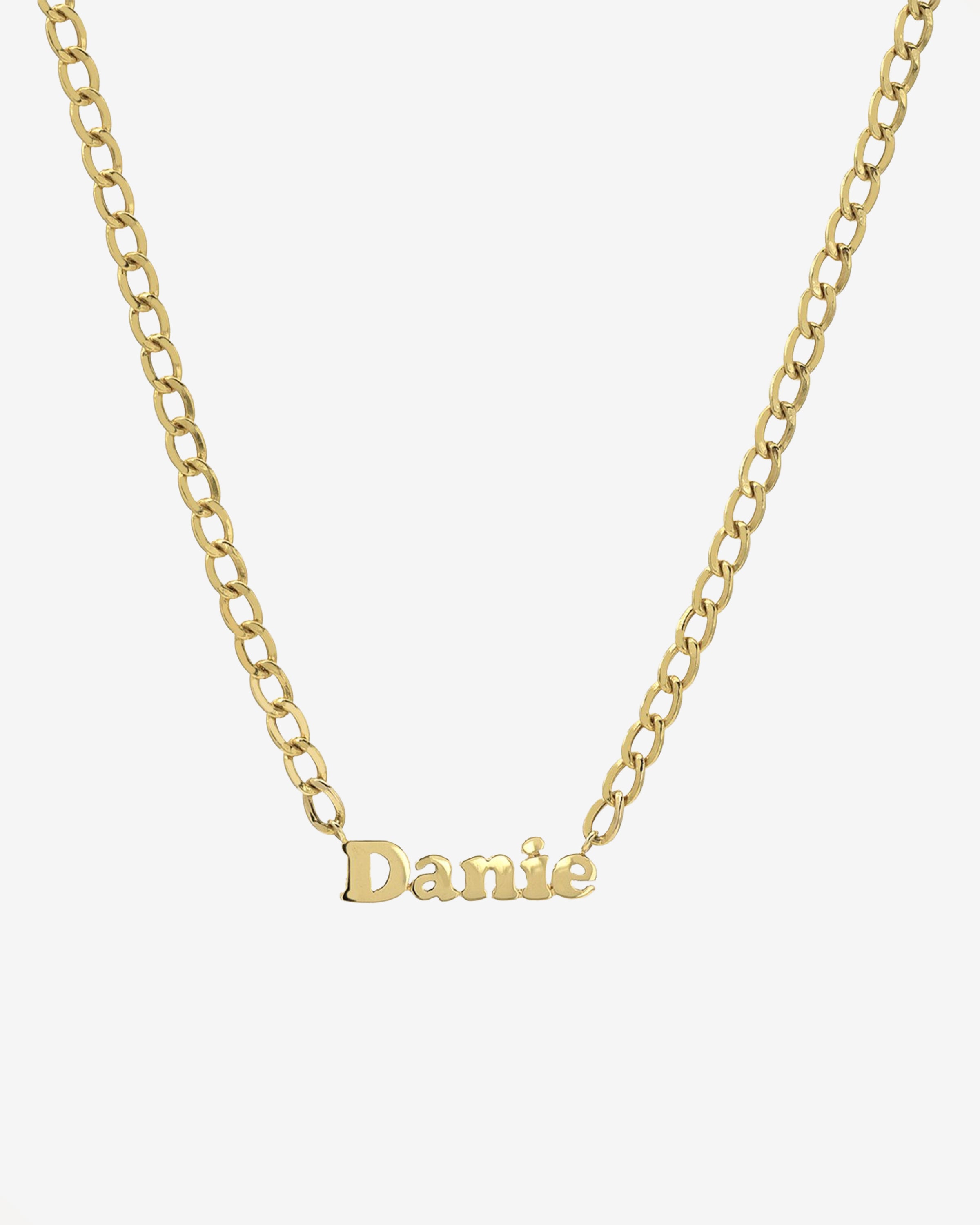 Cuban Link Name Choker Personalized Zoe Lev Jewelry