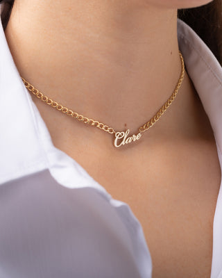 Cuban Link Name Choker