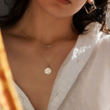 14K Diamond Celestial Necklace Zoe Lev Jewelry