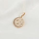14K Diamond Celestial Necklace Zoe Lev Jewelry
