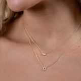 Diamond Open Star of David Necklace Zoe Lev Jewelry