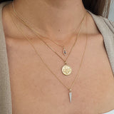 Diamond Evil Eye Sapphire Pendant Zoe Lev Jewelry