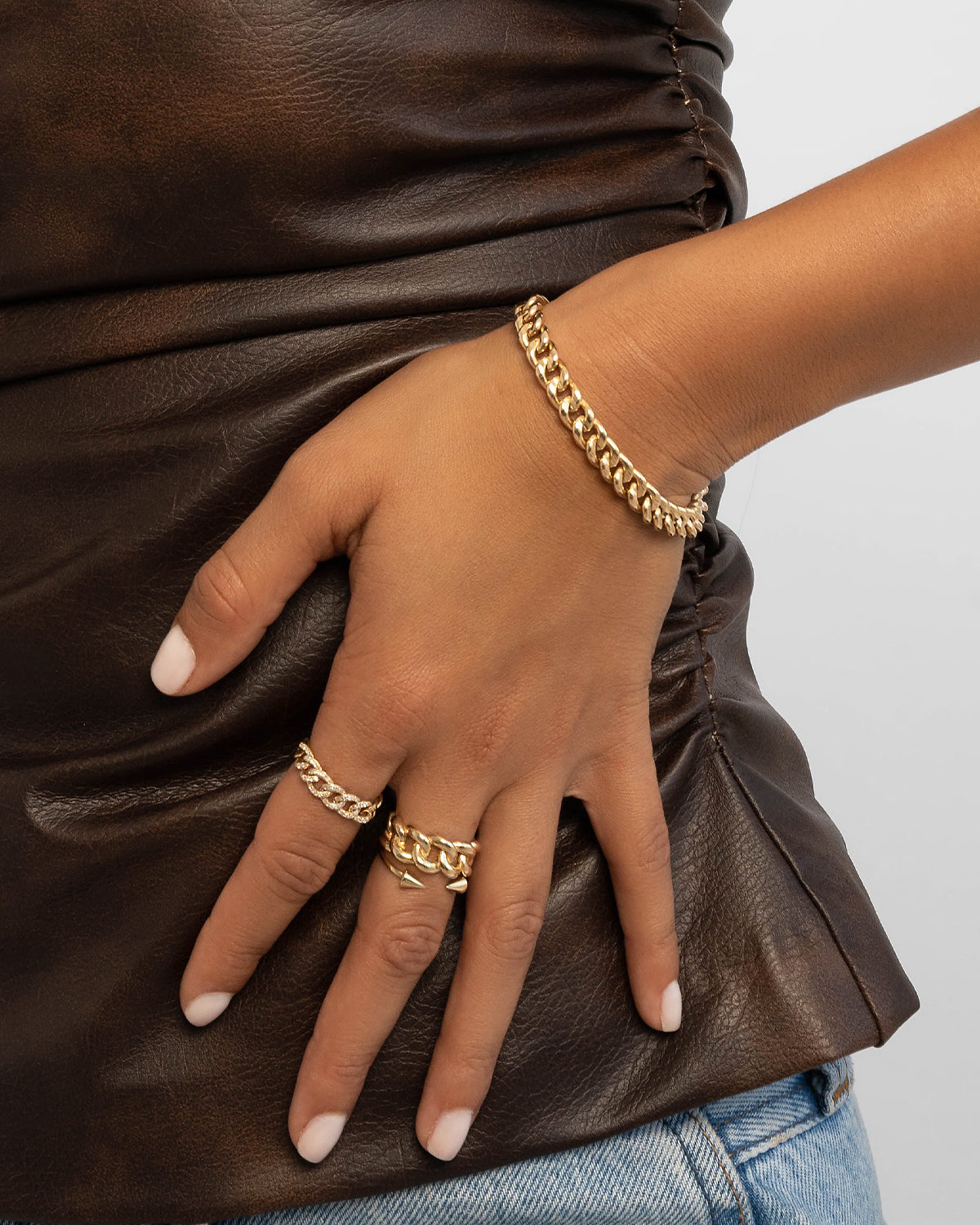 14k Gold Large Miami Cuban Bracelet Chains Zoe Lev Jewelry