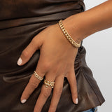 14k Gold Large Miami Cuban Bracelet Chains Zoe Lev Jewelry