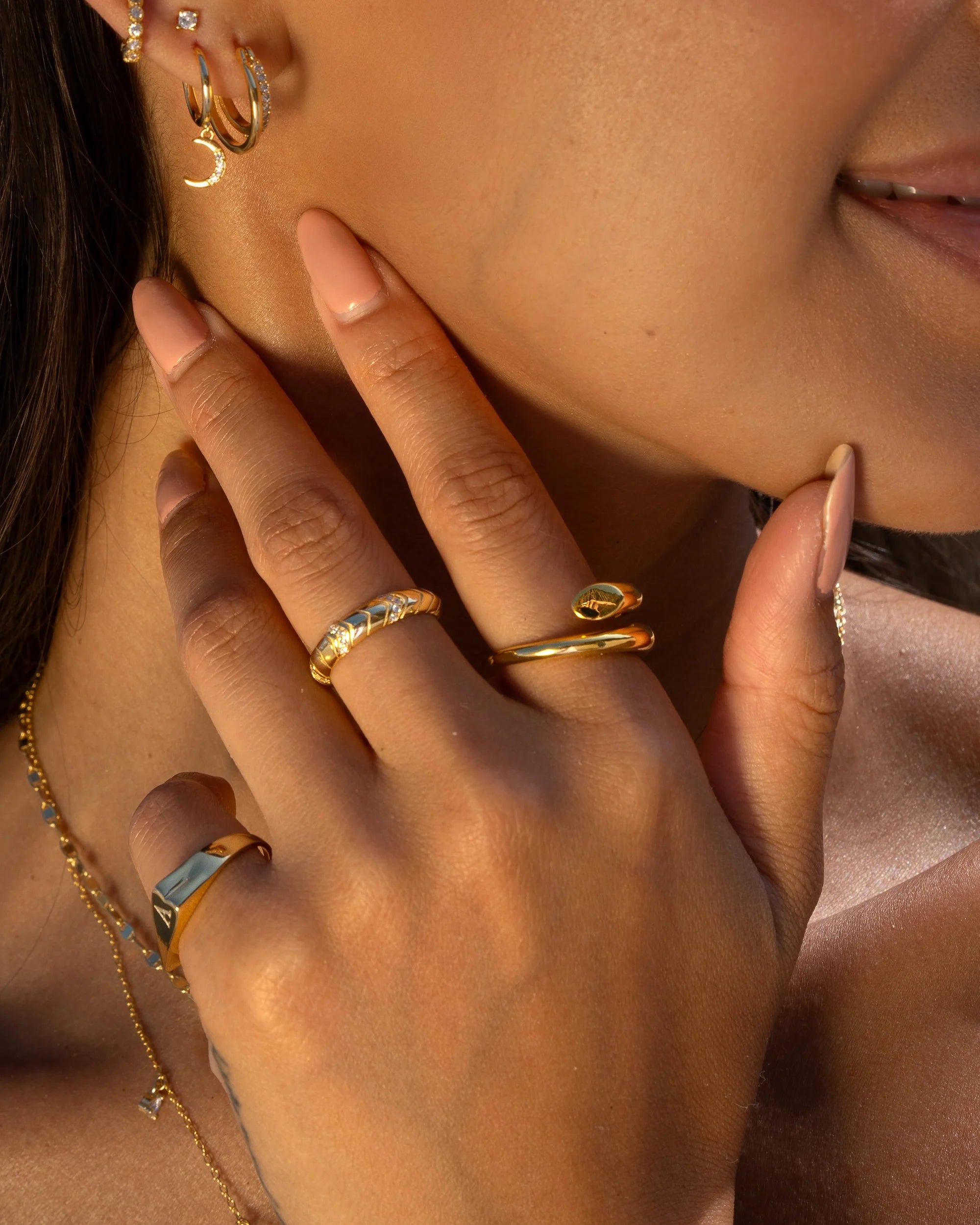 Wrap Ring Vermeil Zoe Lev Jewelry