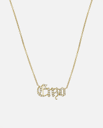 Diamond Name Necklace Personalized Zoe Lev Jewelry