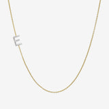 Diamond Asymmetrical Initial Necklace
