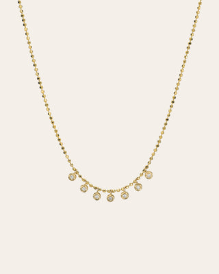 Diamond Bezel Segment Shaker Necklace