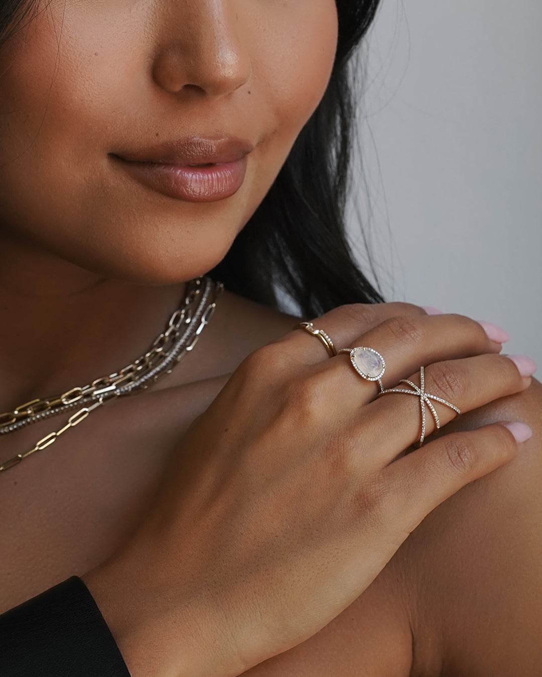 Diamond Cage Ring Zoe Lev Jewelry