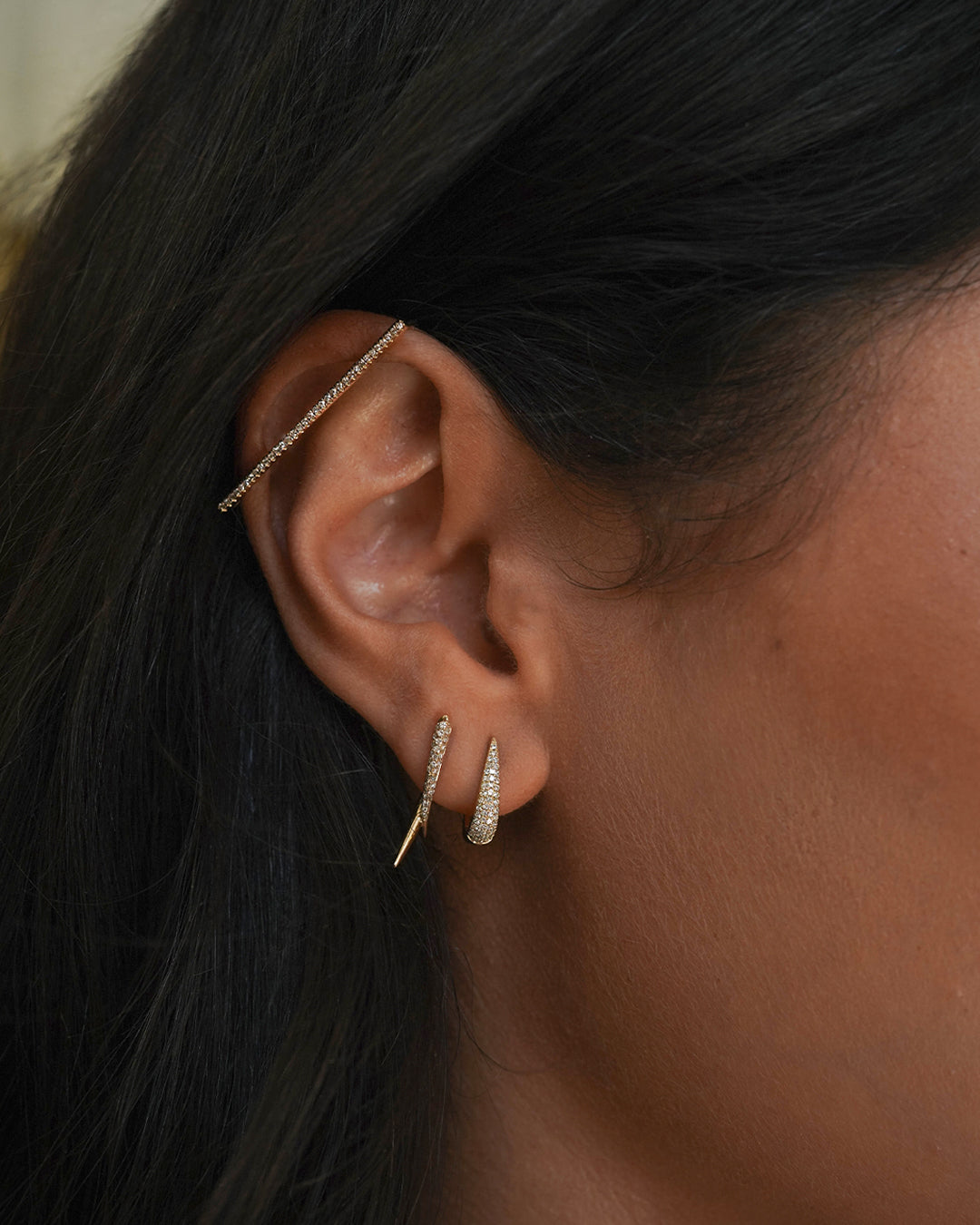 Diamond Claw Earrings Zoe Lev Jewelry