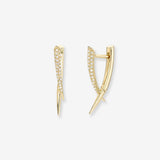 Diamond Claw Earrings Zoe Lev Jewelry
