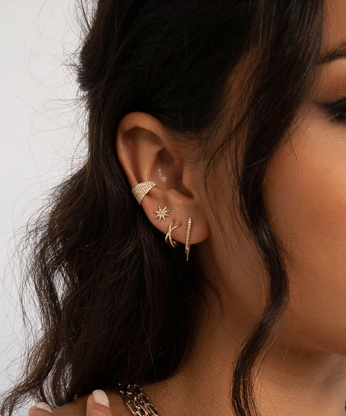 Jumbo Diamond Ear Cuff Zoe Lev Jewelry