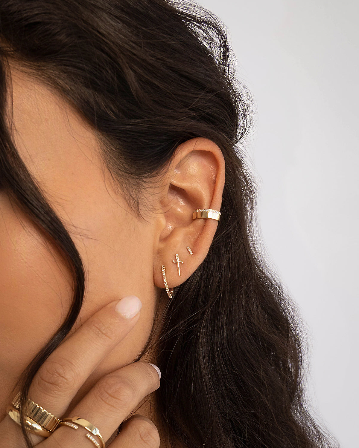 Diamond Ear Cuff - Zoe Lev Jewelry