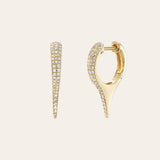 Diamond Dagger Huggies Hoops & Huggies Zoe Lev Jewelry