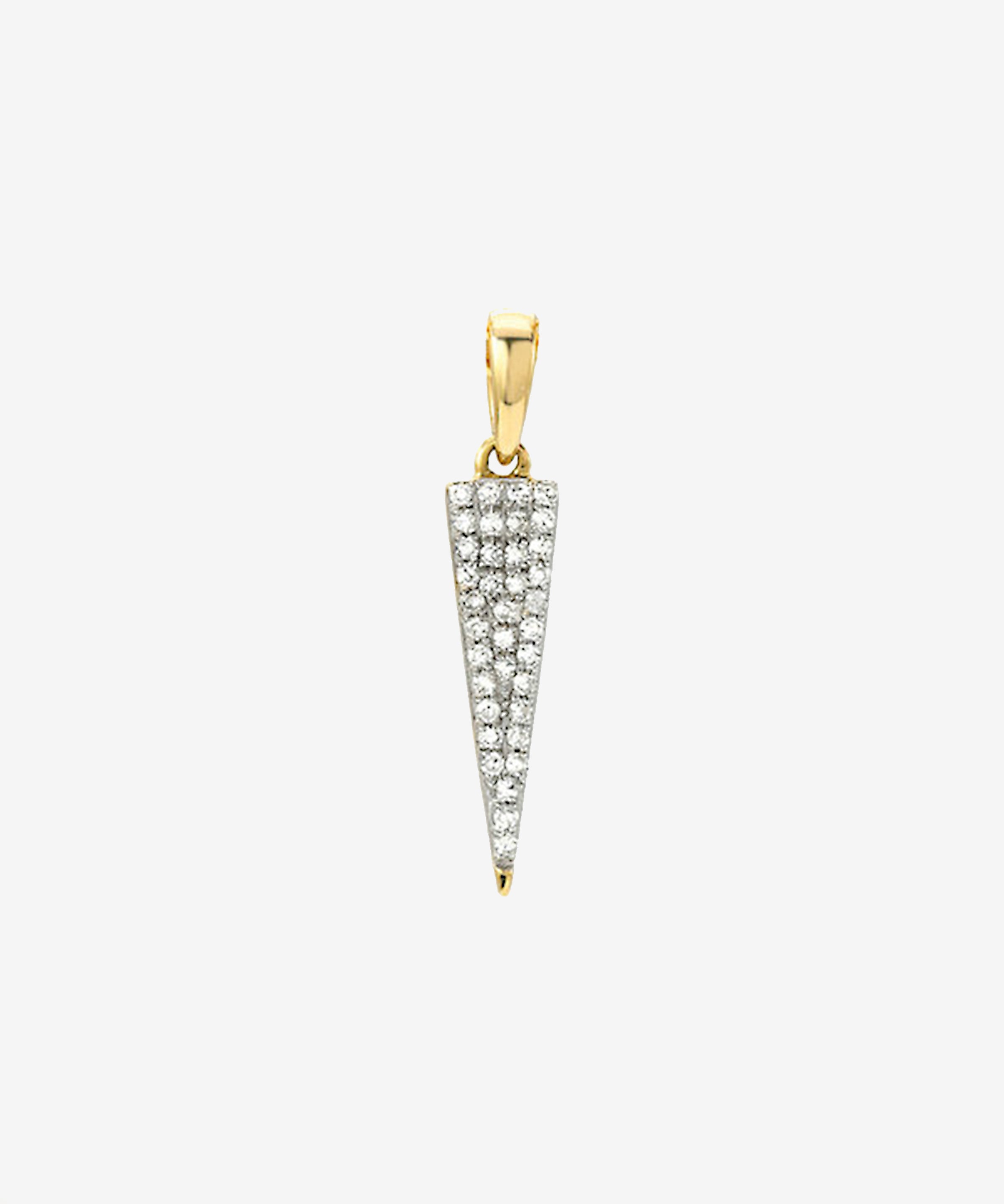 Diamond Dagger Pendant Zoe Lev Jewelry