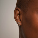 Diamond Duo Half Huggie Earrings SAMPLE SALE Zoe Lev Jewelry