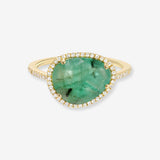 Diamond Emerald Ring Zoe Lev Jewelry