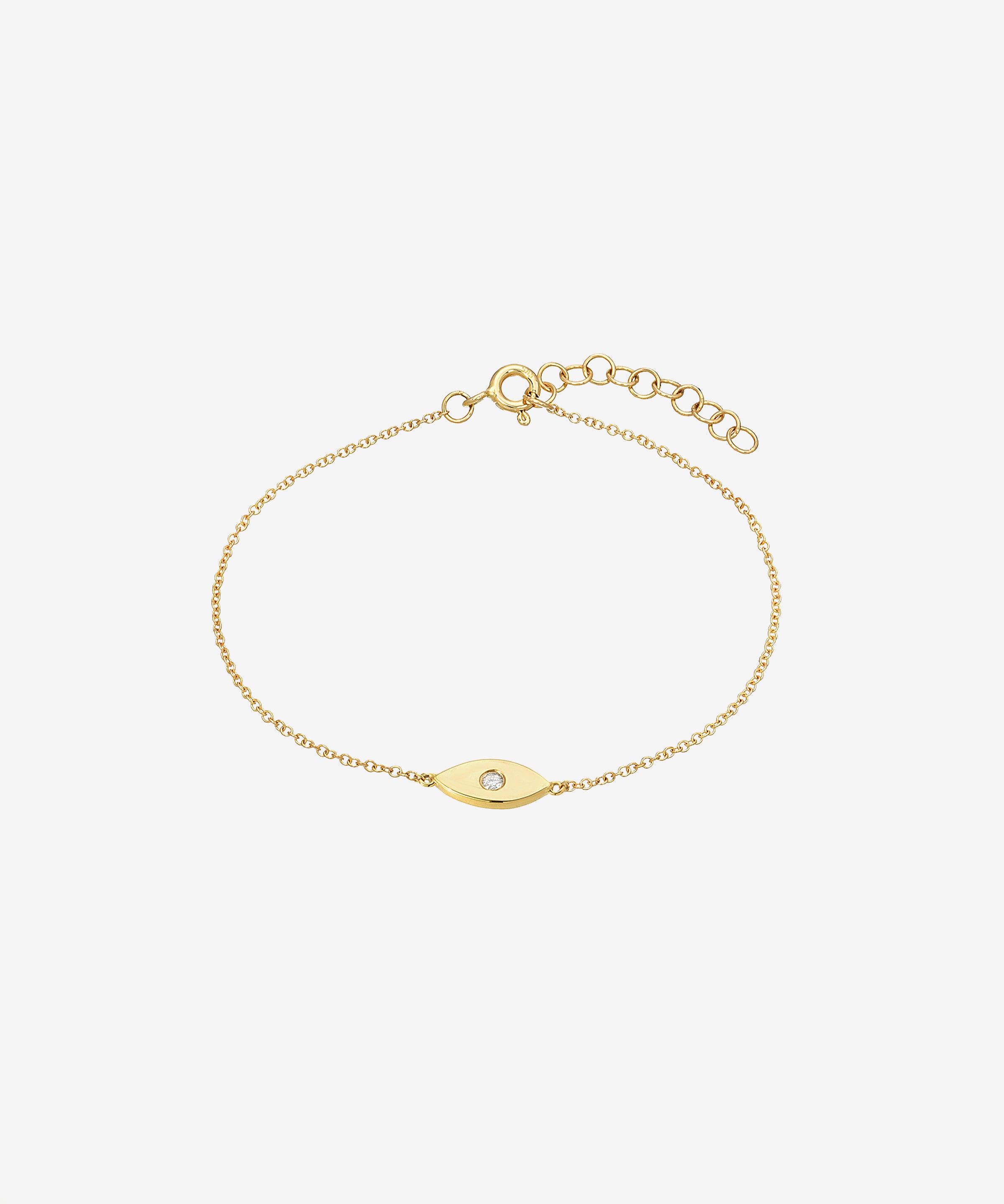 Diamond Evil Eye Anklet Zoe Lev Jewelry