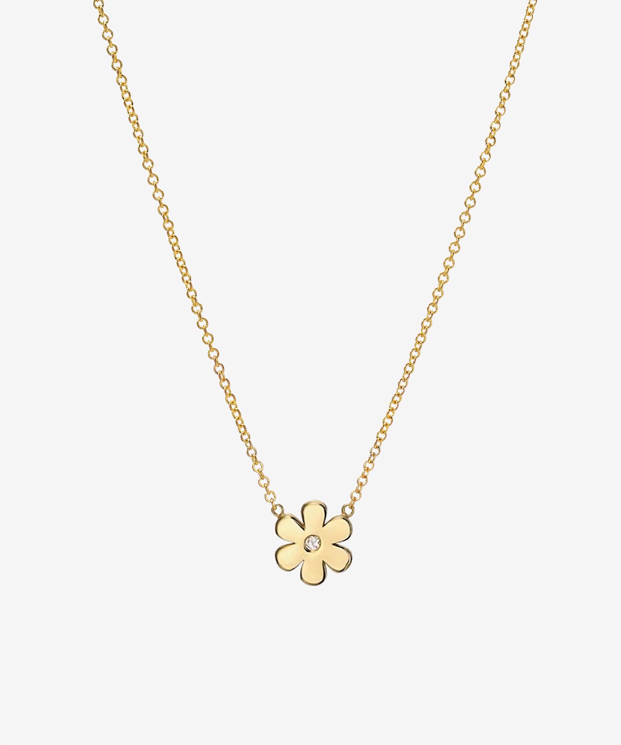 Kids Diamond Flower Necklace Kids Zoe Lev Jewelry