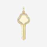 Diamond Framed Key Pendant