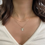 Diamond Framed Small Pleated Heart Pendant Zoe Lev Jewelry