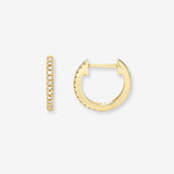 Diamond Huggie Earrings Hoops & Huggies Zoe Lev Jewelry
