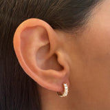 Lab Diamond Baguette Huggies Hoops & Huggies Zoe Lev Jewelry