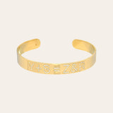 Diamond ID Cuff Bracelet Personalized Zoe Lev Jewelry