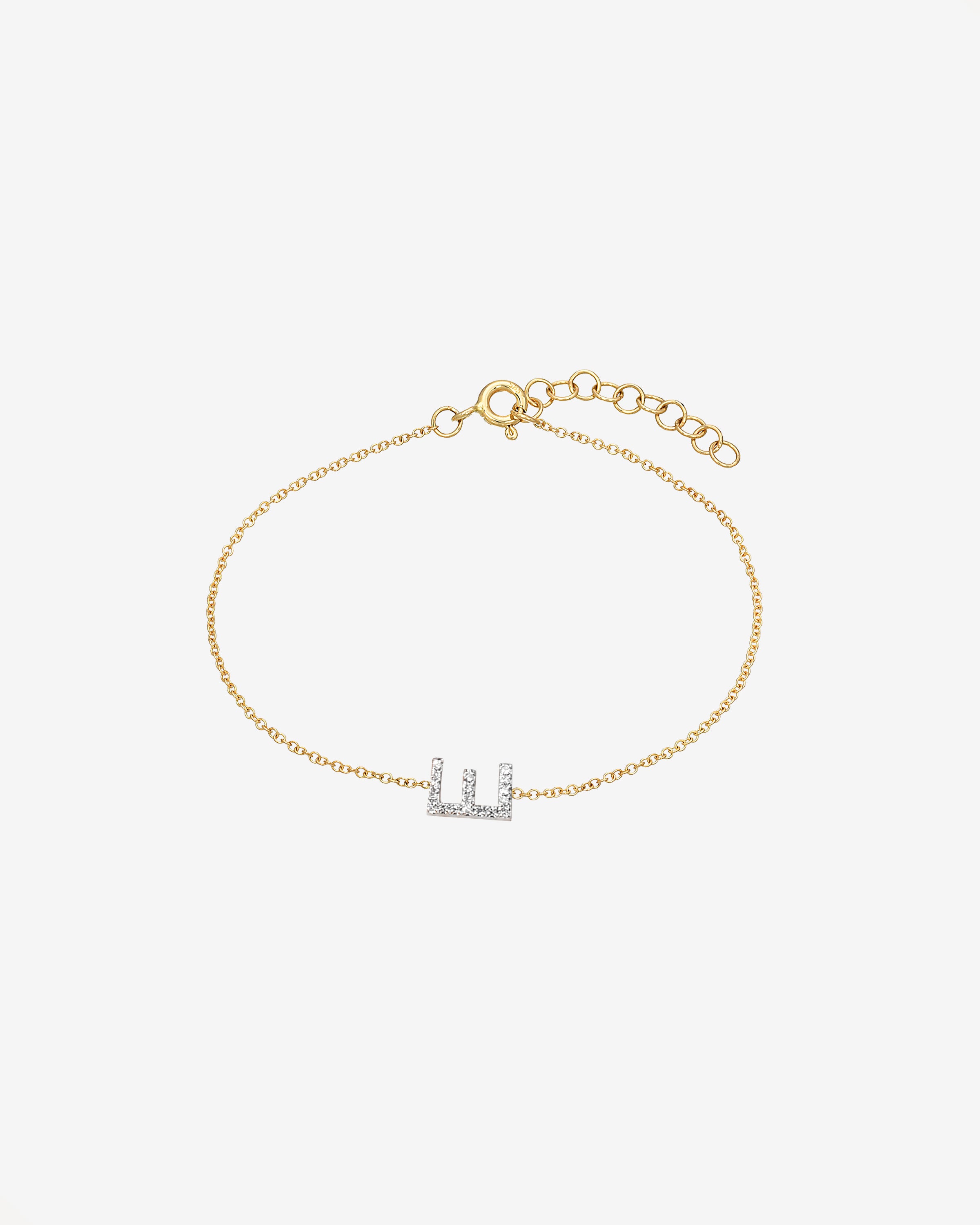 Diamond Initial Bracelet Personalized Zoe Lev Jewelry