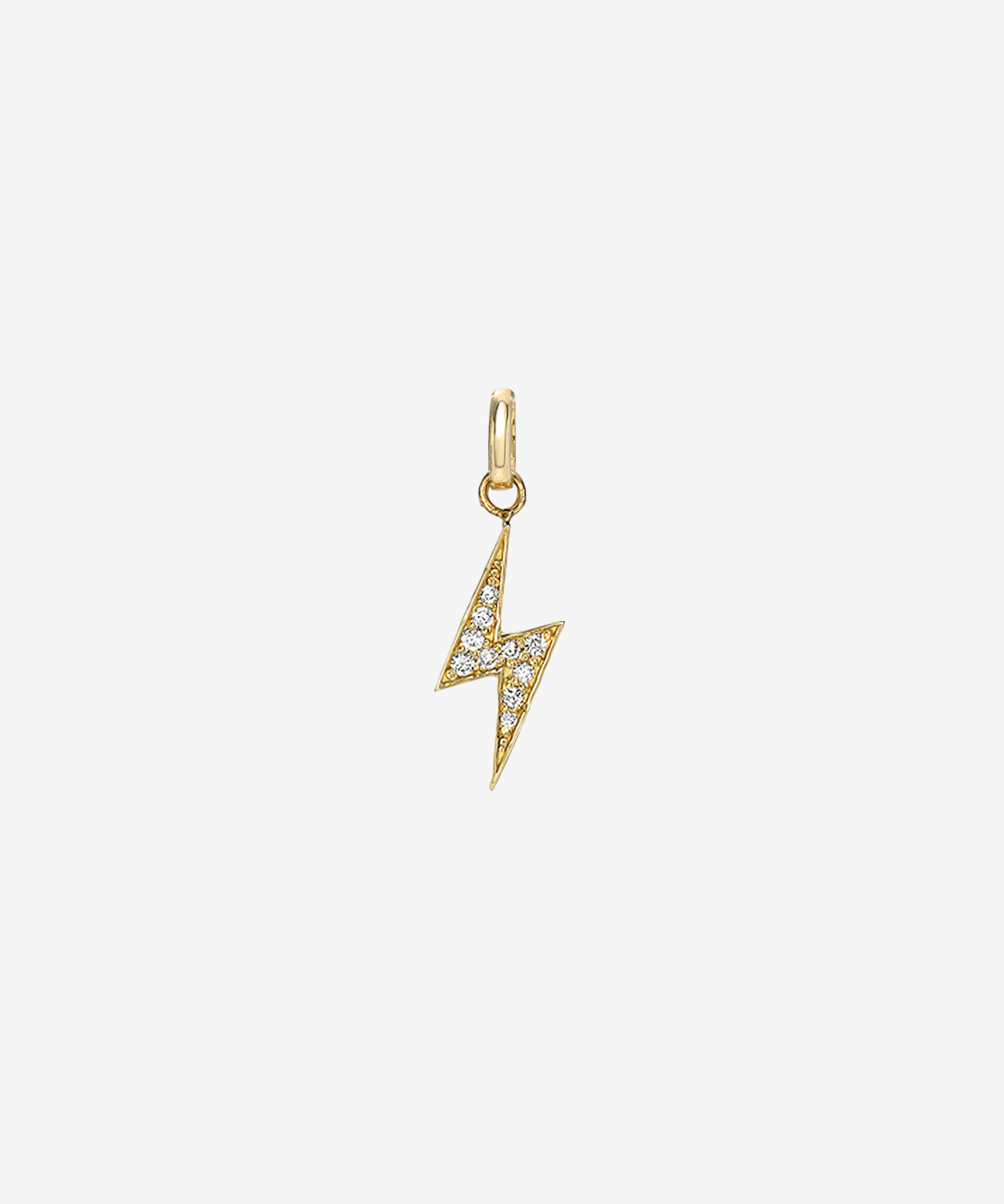 Diamond Lightning Bolt Pendant Zoe Lev Jewelry