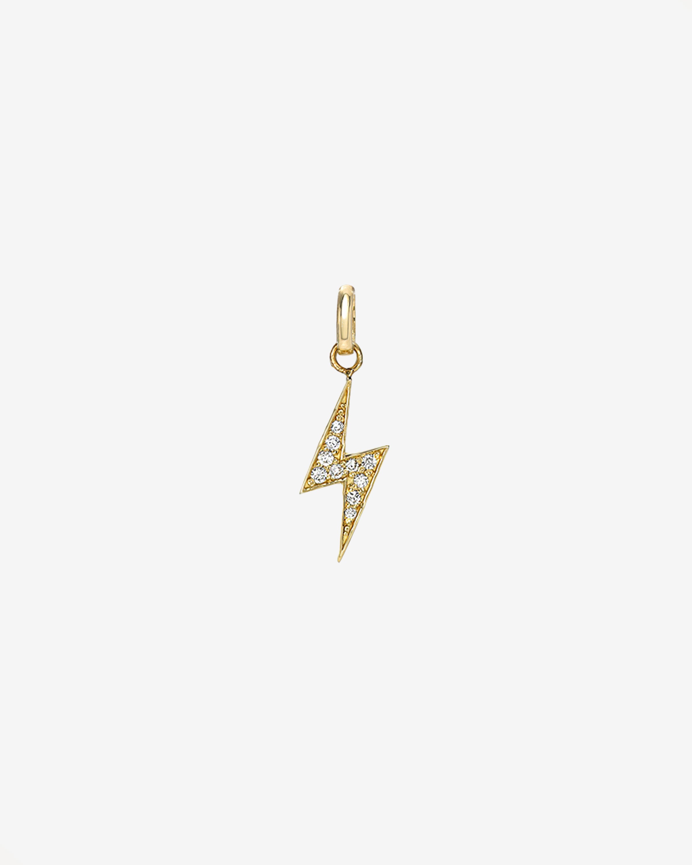 Diamond Lightning Bolt Pendant Zoe Lev Jewelry