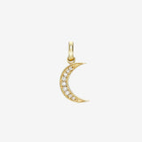 Diamond Moon Pendant