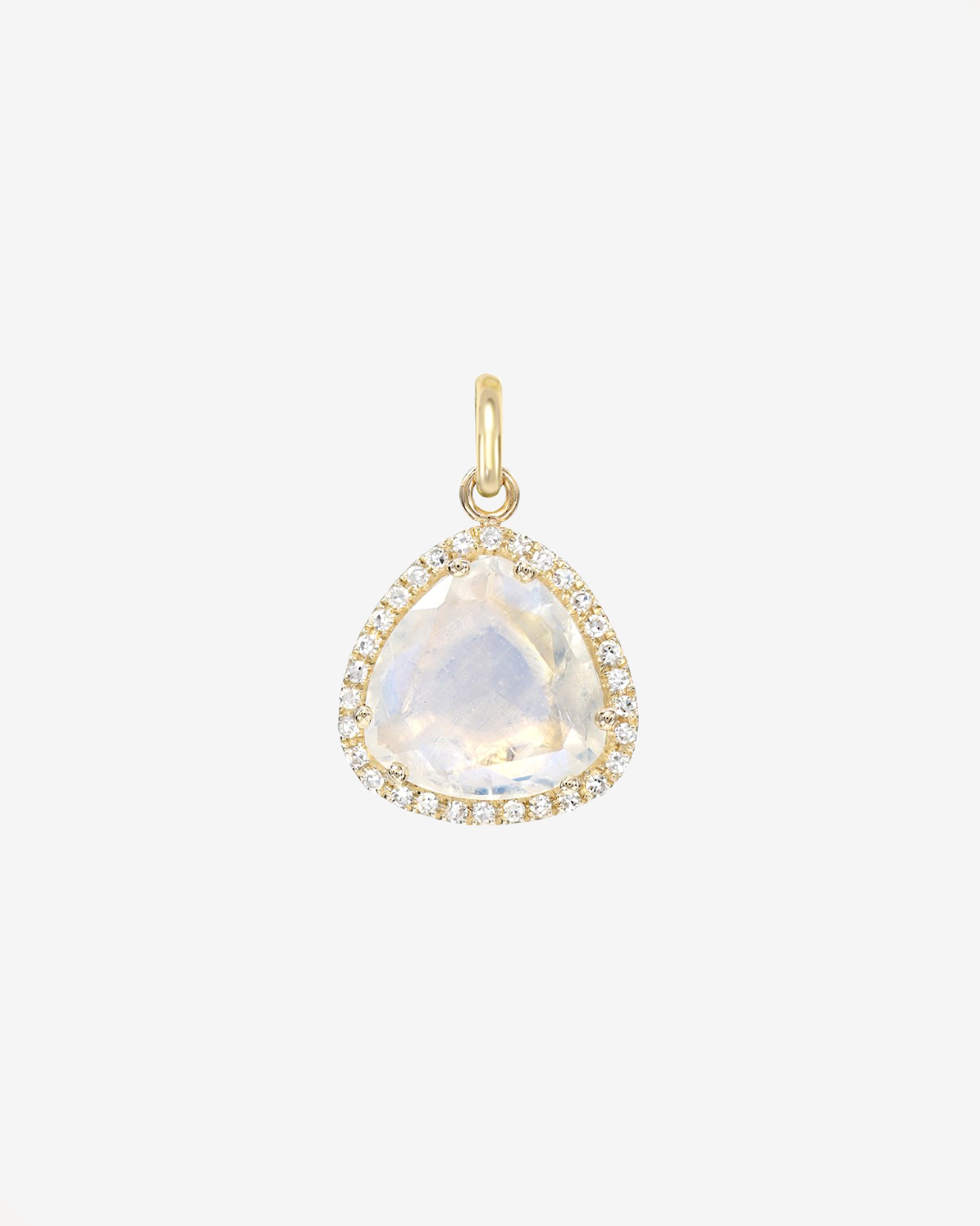 Diamond Moonstone Pendant Zoe Lev Jewelry