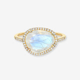 Diamond Moonstone Ring Zoe Lev Jewelry