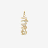 Diamond Name Pendant Personalized Zoe Lev Jewelry