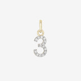 Diamond Number Pendant