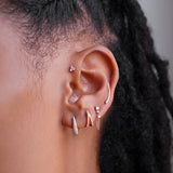 Diamond Trio Stud Earrings Zoe Lev Jewelry