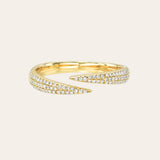 Pave Diamond Spike Claw Ring Zoe Lev Jewelry