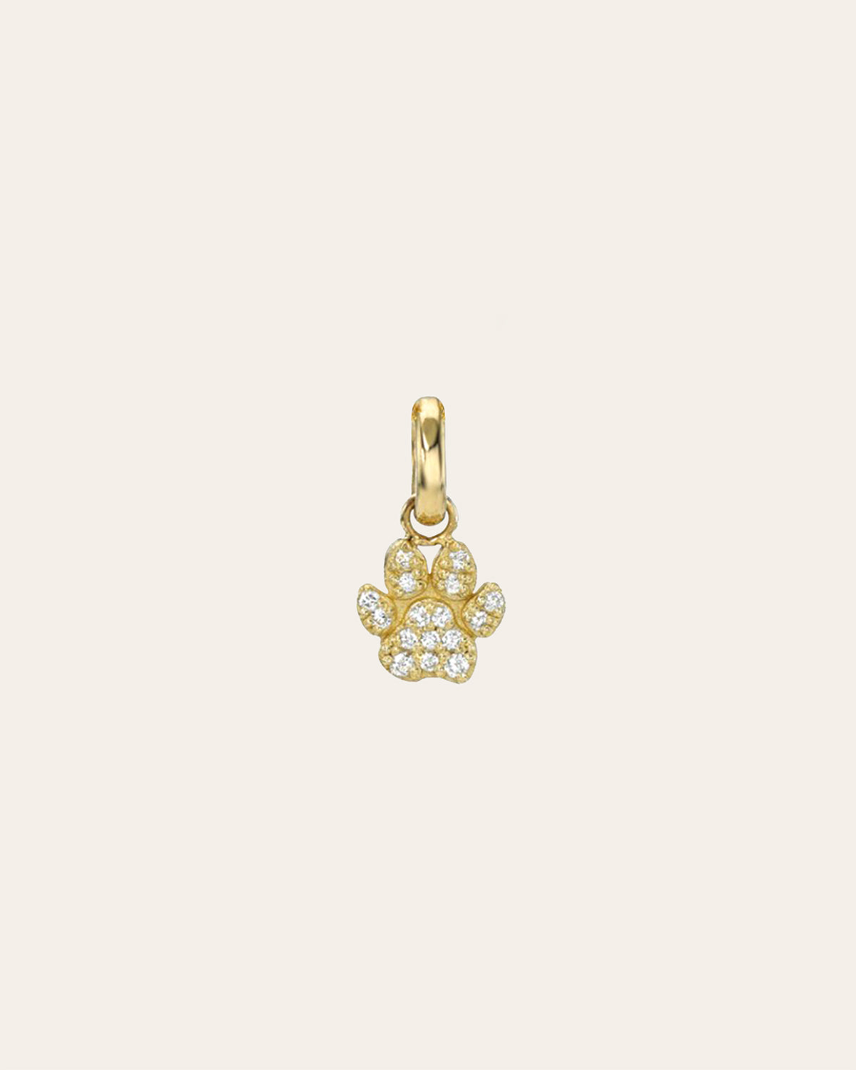 Diamond Paw Pendant Zoe Lev Jewelry