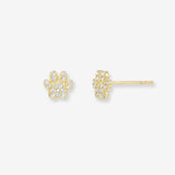 Diamond Paw Stud Earring Studs Zoe Lev Jewelry