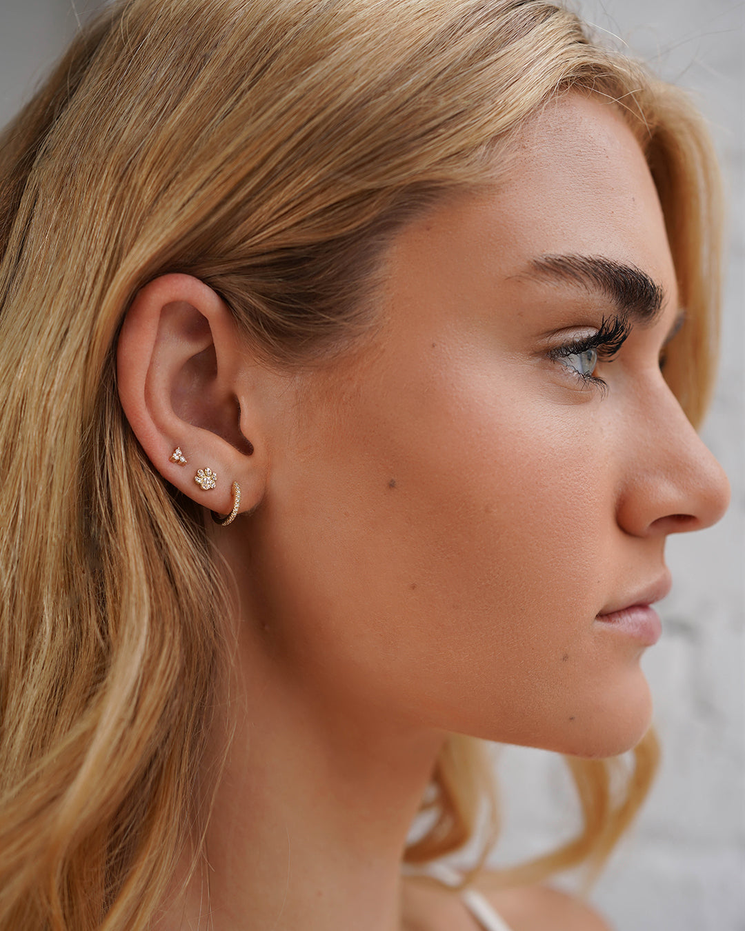 Diamond Paw Stud Earring